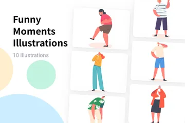 Funny Moments Illustration Pack