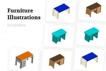 Furniture Illustration Pack
