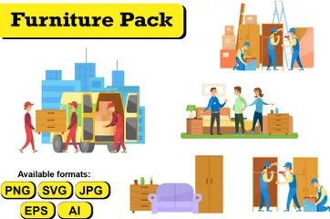 Furniture Illustration Pack