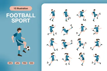 Fußball Sport Illustrationspack