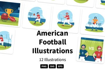 Fútbol americano Paquete de Ilustraciones