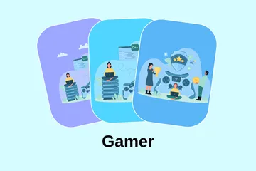 Gamer Illustration Pack