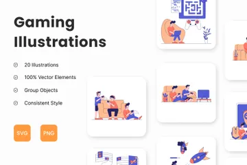 Gaming Illustration Pack