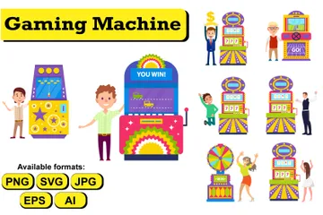 Gaming Machine Illustration Pack