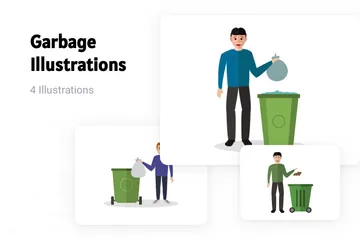 Garbage Illustration Pack