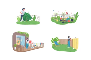 Garden Maintenance Illustration Pack