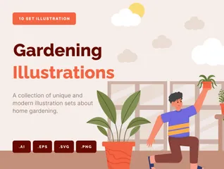 Gardening Illustration Pack