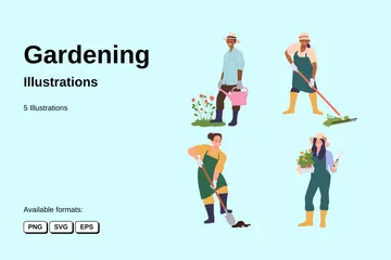 Gardening Illustration Pack