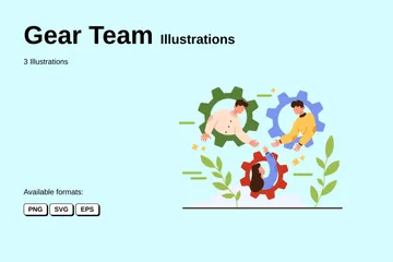 Gear Team Illustration Pack