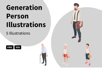 Generation Person Illustration Pack