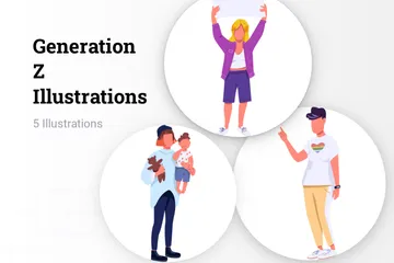 Generation Z Illustration Pack