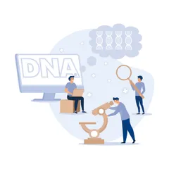 Genetische DNA-Wissenschaft Illustrationspack