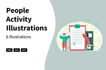 Actividad de las personas Paquete de Ilustraciones