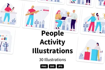 Actividad de las personas Paquete de Ilustraciones
