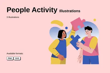 Actividad de las personas Paquete de Ilustraciones