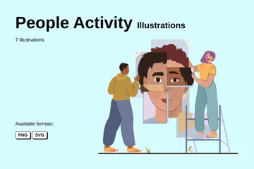 Actividad de las personas Paquete de Ilustraciones