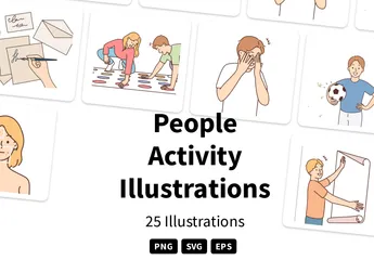 Actividad de las personas Paquete de Ilustraciones