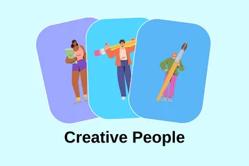 Gente creativa Paquete de Ilustraciones