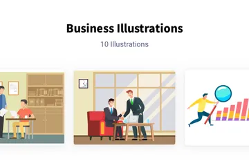 Geschäft Illustrationspack