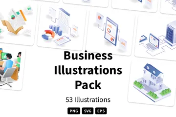 Geschäft Illustrationspack
