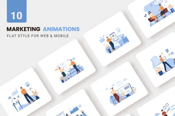 Geschäft Illustration Pack