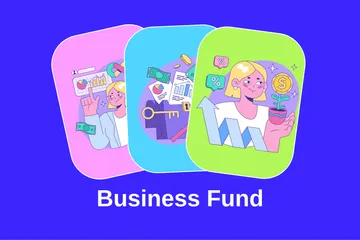 Geschäftsfonds Illustrationspack
