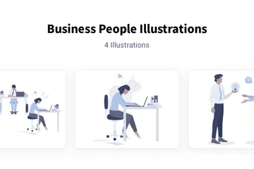 Geschäftsleute Illustrationspack