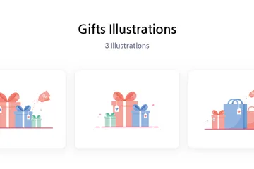 Geschenke Illustrationspack