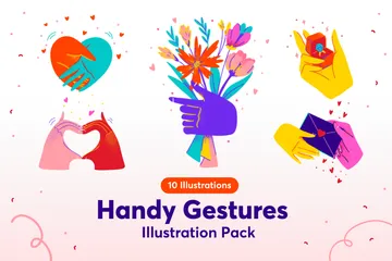 Des gestes pratiques Pack d'Illustrations