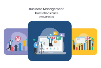 Gestion d'entreprise Pack d'Illustrations