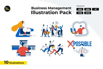 Gestion d'entreprise Pack d'Illustrations