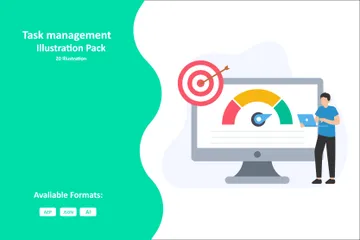 Administración de tareas Illustration Pack