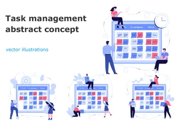 Administración de tareas Paquete de Ilustraciones