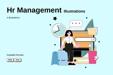 Gestion des ressources humaines Pack d'Illustrations