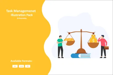 Gestion des tâches Pack d'Illustrations