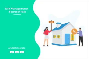 Gestion des tâches Pack d'Illustrations