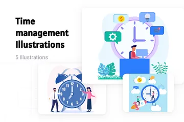 Gestion du temps Pack d'Illustrations