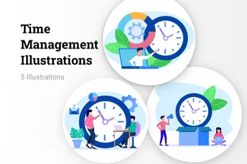 Gestion du temps Pack d'Illustrations