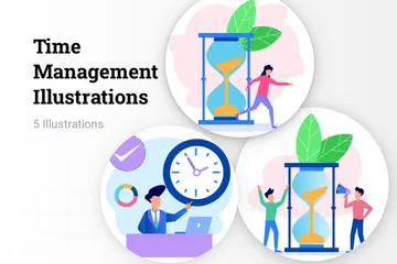 Gestion du temps Pack d'Illustrations