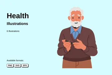 Gesundheit Illustrationspack
