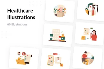 Gesundheitspflege Illustrationspack