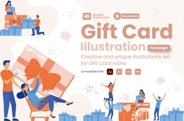 Gift Card Illustration Pack