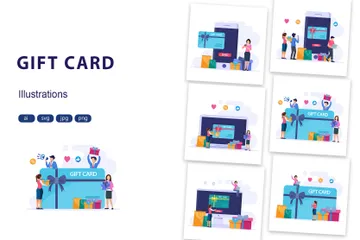 Gift Card Illustration Pack