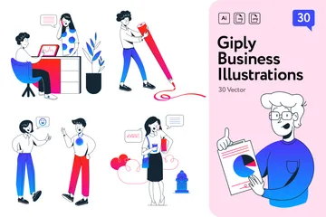 Giply Paquete de Ilustraciones