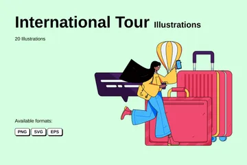 Gira internacional Paquete de Ilustraciones