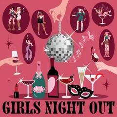 Girls Night Out Illustration Pack
