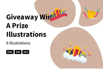 Giveaway Win A Prize Illustration Pack