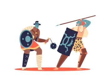 Gladiadores Paquete de Ilustraciones