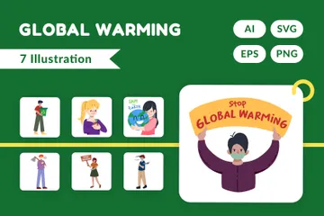 Global Warming Illustration Pack