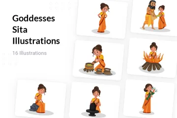 Goddesses Sita Illustration Pack